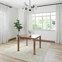 Solimo Mehraab 4 Seater Dining Table (Solid Sheesham Wood, Natural Finish)