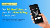 TataNeu | Get 30 Neucoins on First Scan and Pay Transaction