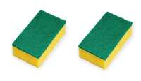 Amiraj Nylon Sponge & Scrub Pad, 2 in 1 (Pack of 2) 