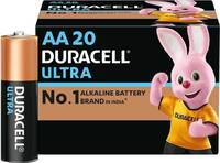 DURACELL Ultra Alkaline AA Battery(Pack of 20) Lowest price 