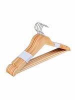 @home by Nilkamal Wooden Hanger Set of 6