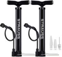 Strauss Air Pump, Double Action, (Pack of 2) Bicycle, Ball, Basketball Pump, Football Pump, Volleyball Pump Pump  (Black)