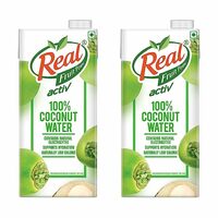 Real Activ Coconut Water Tetrapack - 1L (Pack of 2)