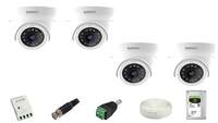 IMPACT BY HONEYWELL 2 MP CCTV Camera Kit Without DVR I 4 Dome AHD Cameras I 1 Hard Disk & Accessories [40% Coupon]