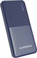 Ambrane 10000 mAh Power Bank (12 W, Fast Charging)  (Blue, Lithium Polymer)