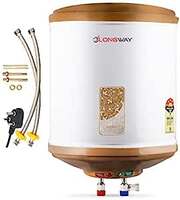 Longway Superb 6 ltr with Free Installation Kit Automatic Instant Water Heater with Multiple Safety System & Anti-Rust Coating 5 Star Rated (Ivory, 6 Ltr, Pack of 1) 