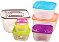 JAGUAR PLASTIQUE - 2 L Plastic Utility Container  (Pack of 7, Multicolor)