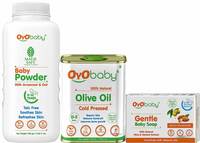 OYO BABY Gift for New Born Baby Boy & Girl 3 Skin and Hair Care Baby Products