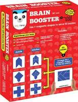 PLAY PANDA Brain Booster Type 1 - 56 puzzles designed to boost intelligence (includes double sided Magnetic Shapes ) Educational Board Games Board Game