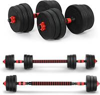 Tucker 10kg Dumbbells & Barbell Home Gym Set Kit