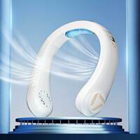 Careflection || Neck Fan AC Portable Air Conditioner Cooling Neck Fans Personal Bladeless Fan 4000 mAh Rechargeable Leafless USB Fan, 360 1s Cooling&3 Speeds Blowing, Lightweight Wearable Fan(white)