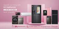 LG Appliances Upto 35% off + Extra 10% Cashback