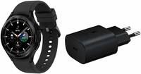 Samsung Galaxy Watch4 Classic Bluetooth(4.6 cm, Black, Compatible with Android Only) & Original 25W USB Travel Lightning Adapter