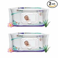 Himalaya Gentle Baby Wipes - 72 Pieces (Pack of 2) 