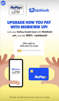 Last day | MobiKwik 100% cashback via Rupay CC on UPI |[21 June]