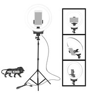Osaka­® 10" (25.4 cm) Professional LED Ring Light with Tripod Stand