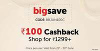 Bigbasket: Get Flat Rs.100 Cashback/Instant Discount on orders above Rs.1299 (Location Specific)
