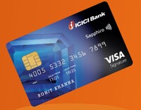 ICICI Sapphiro Credit Card Lifetime Free for Everyone