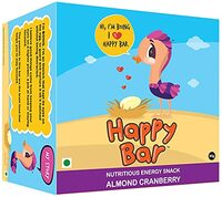 Happy Bar - Almond Cranberry Bar, 30g X 6 Bars