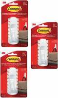 Command Plastic Utility Hook - Large white Hook 3  (Pack of 3)
