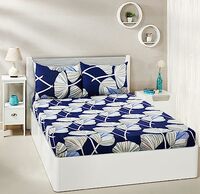 Amazon Brand - Solimo Wild Forest Double Bedsheet with 2 Pillow Cover, Multicolor, 95 GSM