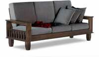 Kendalwood Furniture Solid Wood 3 Seater Wooden Sofa set for living Room Furniture Fabric 3 Seater  Sofa on Flipkart
