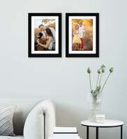 Black Engineered Wood Collage Photo Frames, Set of 2 @ ₹1 + Shipping 49/59