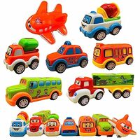 KAVANA Non Toxic Unbreakable Automobile Car Toy Set  Pack of 7, Multicolor
