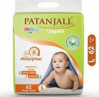 PATANJALI Shishucare Baby Diapers - Large - 62 pc - L