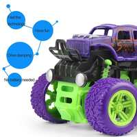 Jack Royal Monster Truck Toys for Kids Friction Powered Monster Truck Car Toy for Baby Push & Go Toys 4wd Monster Truck Combo Set for Boys & Girls red & Green (Pack of 2 Piece Random Color)
