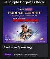 Times prime Purple Carpet Movie Screening Watch Mission Impossible - Dead Reckoning Part One on 12th July
