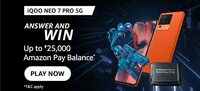 Amazon iQOO Neo 7 Pro Answers and Win Rs.25000