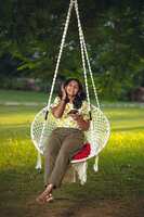 Patiofy Premium Round Shape Large Hammock Hanging Swing Chair for Adults and Kids/Swing for Adults