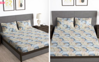 80% Off : Story@home Queen Bedsheet + 2 Pillow Covers Starting at Rs.399