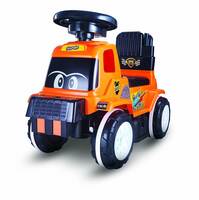 Skoodle Powerplay Ride On Car for Kids, Push car for Kids, Outdoor Toys, 4-Wheel Movement, for 1+ Year Toddlers, Ride on with Music, backrest, and Wide seat for Kids, Theme: Fury