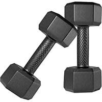 SPIRO PVC (Round/Hex) Dumbbells (1 Kg. X 2 = 2 Kg) Pack of 2 for Home Gym Equipment Fitness Barbell|Gym Exercise|Home Workout | Fitness Kit|Dumbbells Weights for Whole Body Workout