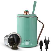 XECH Electric Kettle For Travel Small Kettles for Water Boiler for Milk, Tea, Coffee, Noodles, Pasta, ISI Certified Cable Mini Kettle 0.5 litre Multipurpose Kettle for Travelling LCD Display Indicator Multi-Cooker (SUP