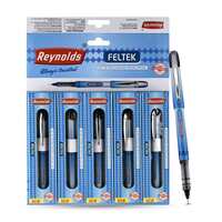 Reynolds FELTEK IND 5 CT BOX - BLACK| Smooth Ball Pens | Long-lasting ball pens | Professional Ball pens with superior writing experience| Ball Pens for swift writing SELECT COCOBLU SELLER