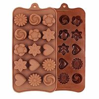 DDecora Chocolate Silicon Mould, Random Design Chocolate Mould for Baking Making Chocolates