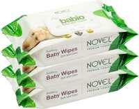 NOVEL Baby Wipes 80 Sheets pack of 6/with Lid  (480 Wipes)
