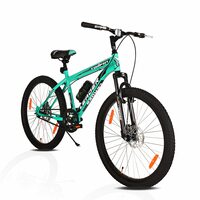 Leader TORFIN MTB 26T Mountain Bicycle/Bike Without Gear Single Speed with Front Suspension and Dual Disc Brake for Men - Ideal for 10+ Years (Frame: 18 Inches) (26T, SEA Green Black) Apply rs 200 coupon 