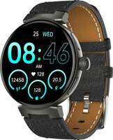 Gizmore Prime 1.45 Inch Amoled BT Calling Smartwatch (Black Strap, Free Size)