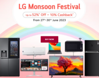 LG Monsoon Festival Upto 52% off + Extra 10% Cashback