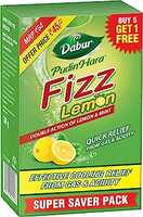 (41 apply coupon) Dabur Pudin Hara Lemon Fizz - 30g (5g x 6 Sachets) | Provides Quick Relief from Gas & Acidity | Effective Cooling Effect | Double Action of Lemon & Mint