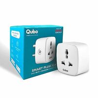 QUBO 10A Smart Plug from Hero Group |Energy Monitoring, Suitable for small devices like TVs, Air purifiers, Kettles, Mobile & Laptop Chargers (Voice Control with Amazon Alexa and Google Assistant)