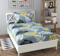 Limied time deal - Decent Home 280 TC Microfiber Single 3D Printed Flat Bedsheet