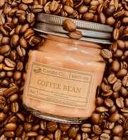 Coffee Bean Scented 8Oz Glass Jar Scented Candle,