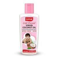 [ Apply ₹15 Coupon ] LuvLap Baby Hair & Skin Oil, 100% Natural Cold Pressed Virgin Coconut Oil, Baby Massage Oil, Prevents Diaper Rash, 200ml
