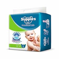 [ Apply 15% off  Coupon ] Supples Baby Pants Diapers, Large (9-14 kg), 62 Count