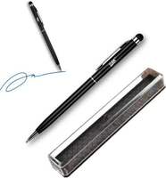 MAK Stylus Touch Preimium Pen Universal Touch Pen Works on Any Touch Screen (Black) Multi-function Pen  (Blue Ink)

